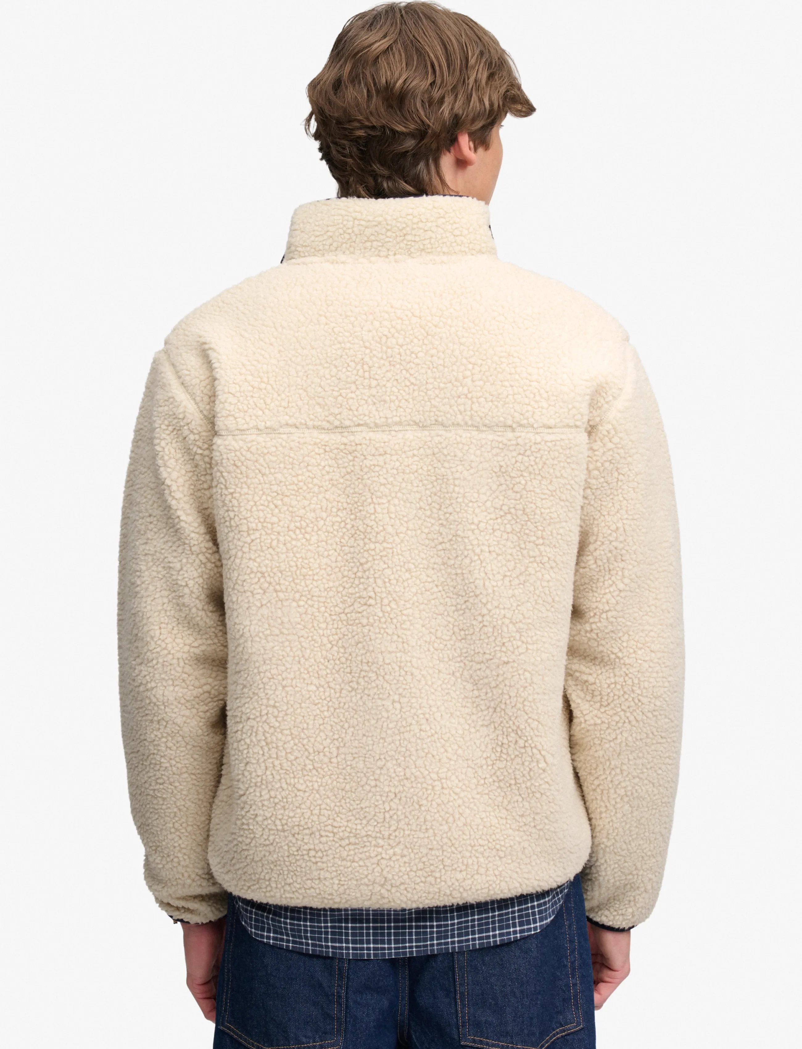 Superdry - VINTAGE RETRO FULL ZIP FLEECE - fall jackets - oatmeal/olive - 3