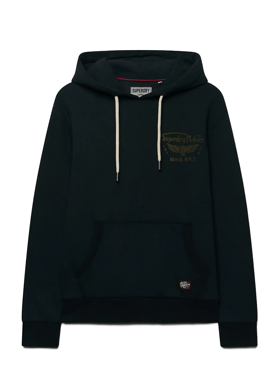 Superdry - VINTAGE BIKER HOOD - jet black - 1