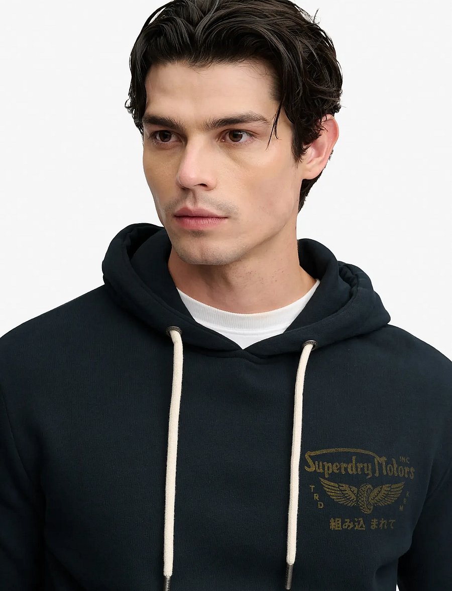 Superdry - VINTAGE BIKER HOOD - jet black - 3