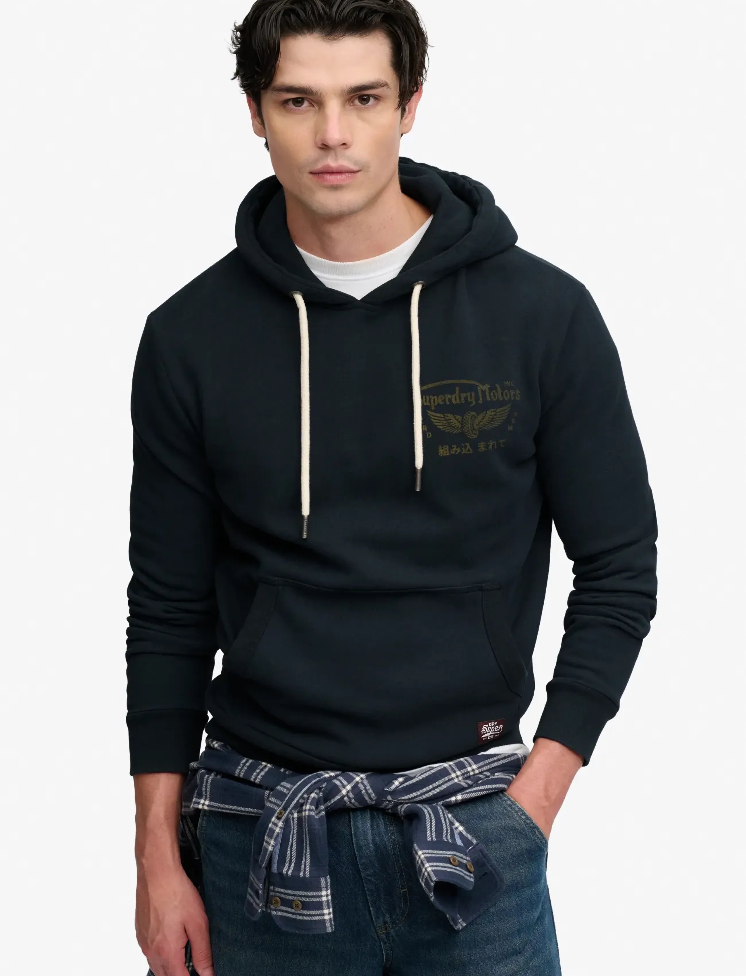 Superdry Vintage Biker Hood hoodies herr – bild 4