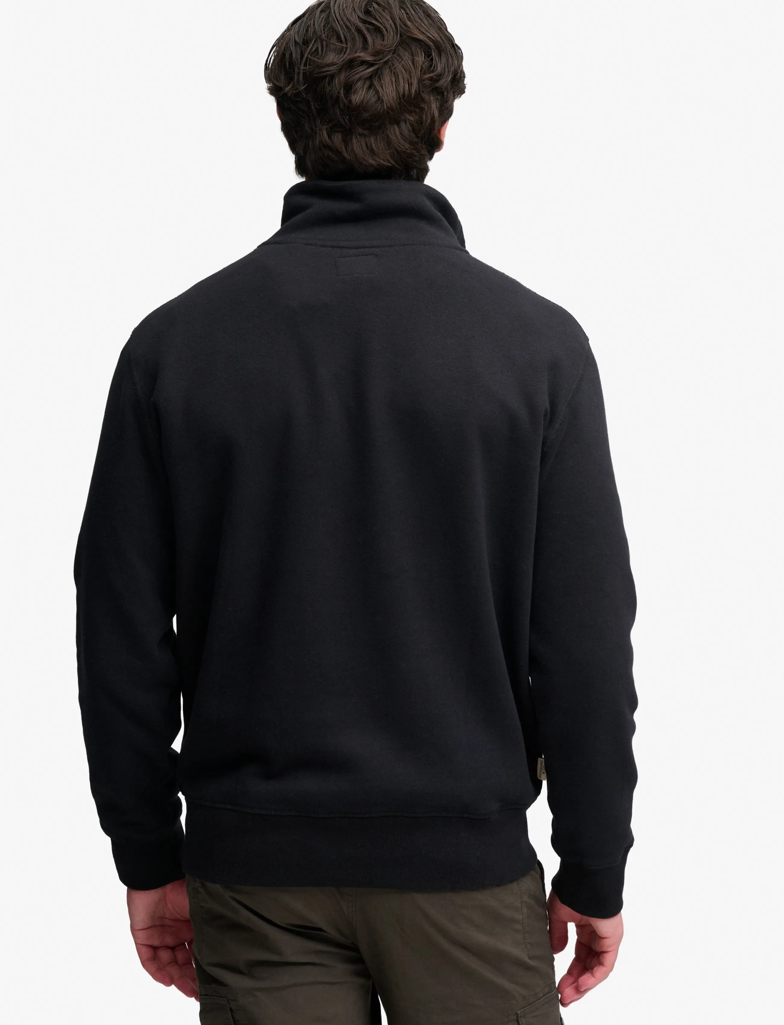 Superdry - ESSENTIAL SERIF LOGO HALF ZIP - half zip jumpers - black - 2