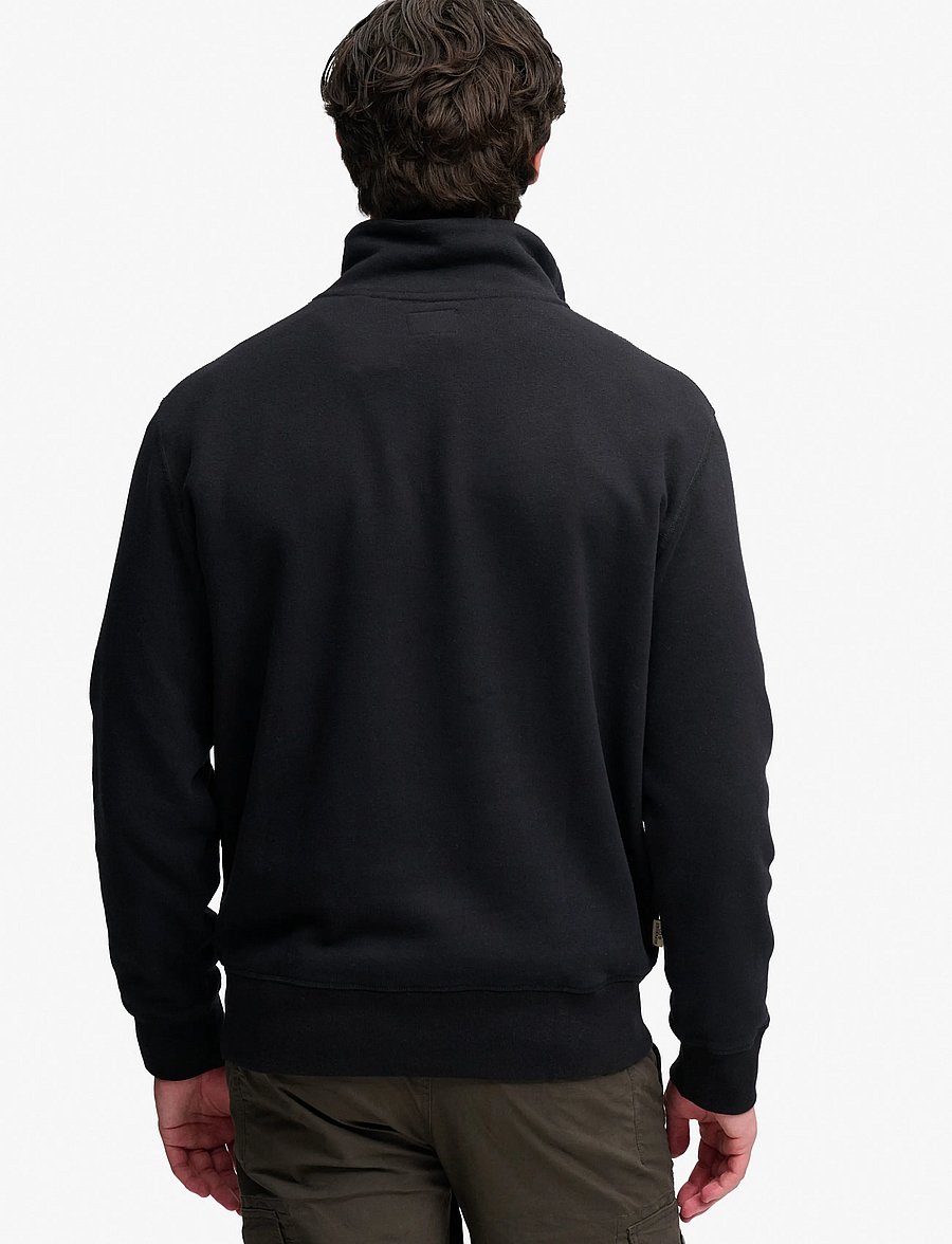Superdry - ESSENTIAL SERIF LOGO HALF ZIP - half zip jumpers - black - 2