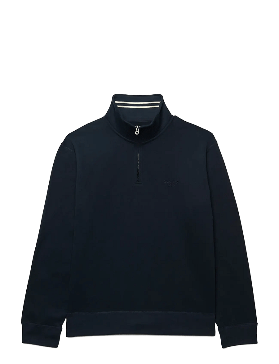 Superdry - ESSENTIAL SERIF LOGO HALF ZIP - half zip-tröjor - dark navy - 1