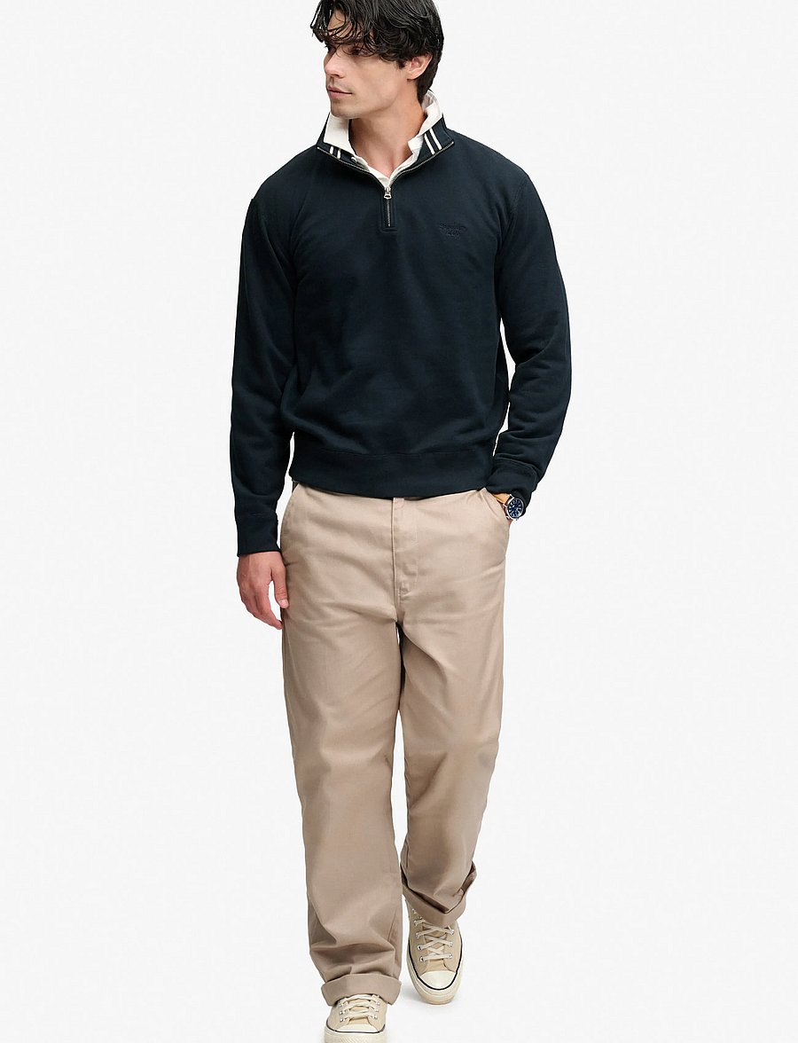 Superdry - ESSENTIAL SERIF LOGO HALF ZIP - half zip-tröjor - dark navy - 4