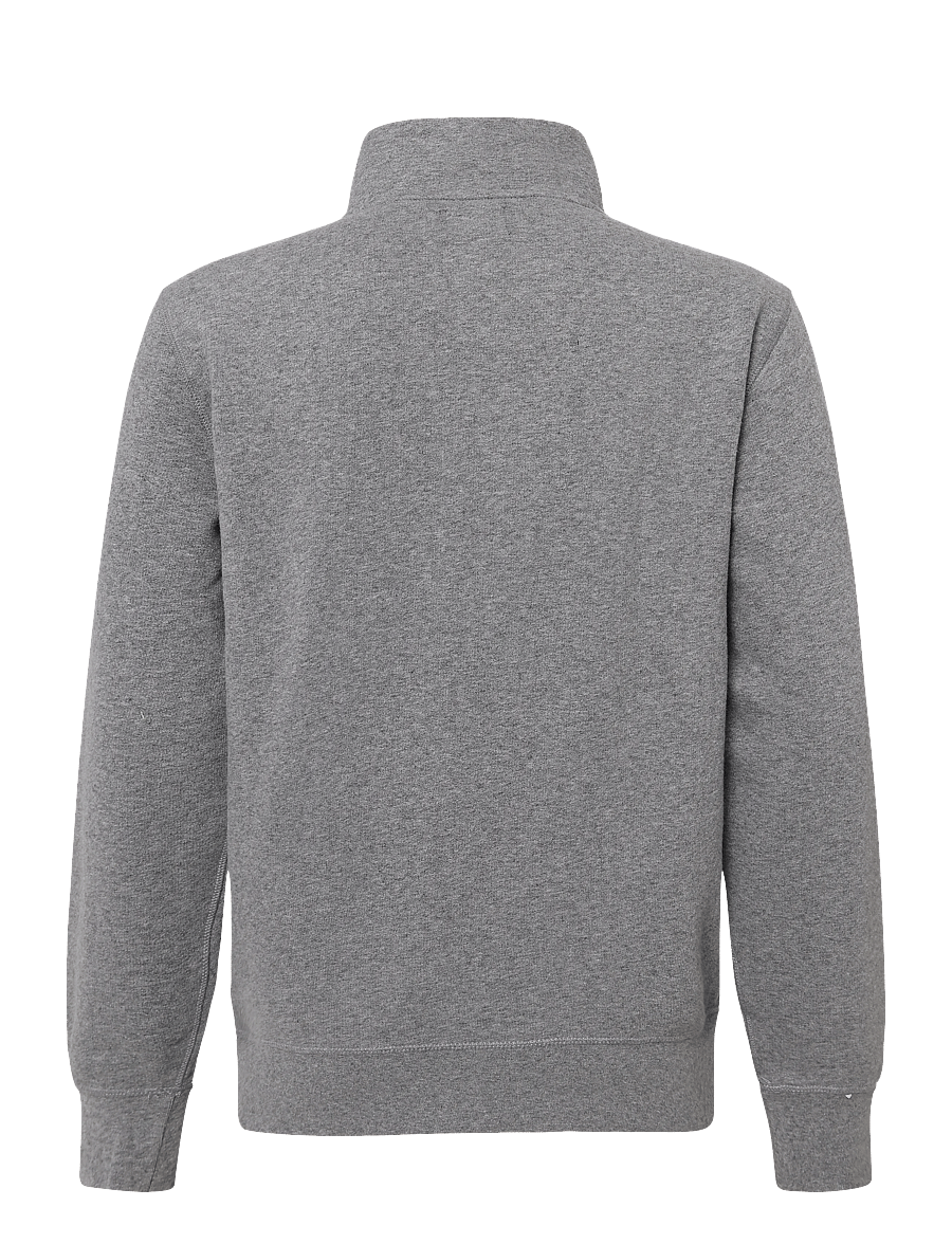 Superdry - ESSENTIAL SERIF LOGO HALF ZIP - pullover mit halbem reißverschluss - dark vintage grey marl - 2