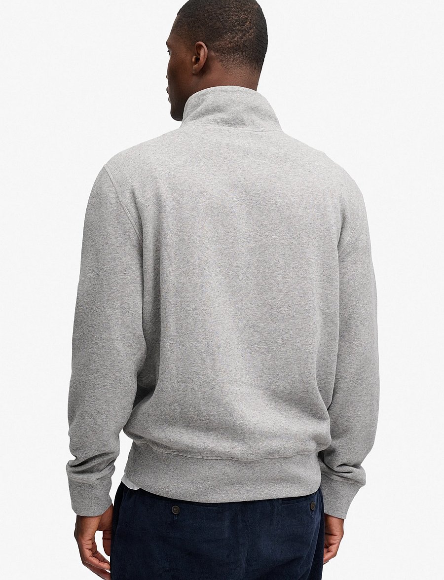 Superdry - ESSENTIAL SERIF LOGO HALF ZIP - half zip jumpers - dark vintage grey marl - 2