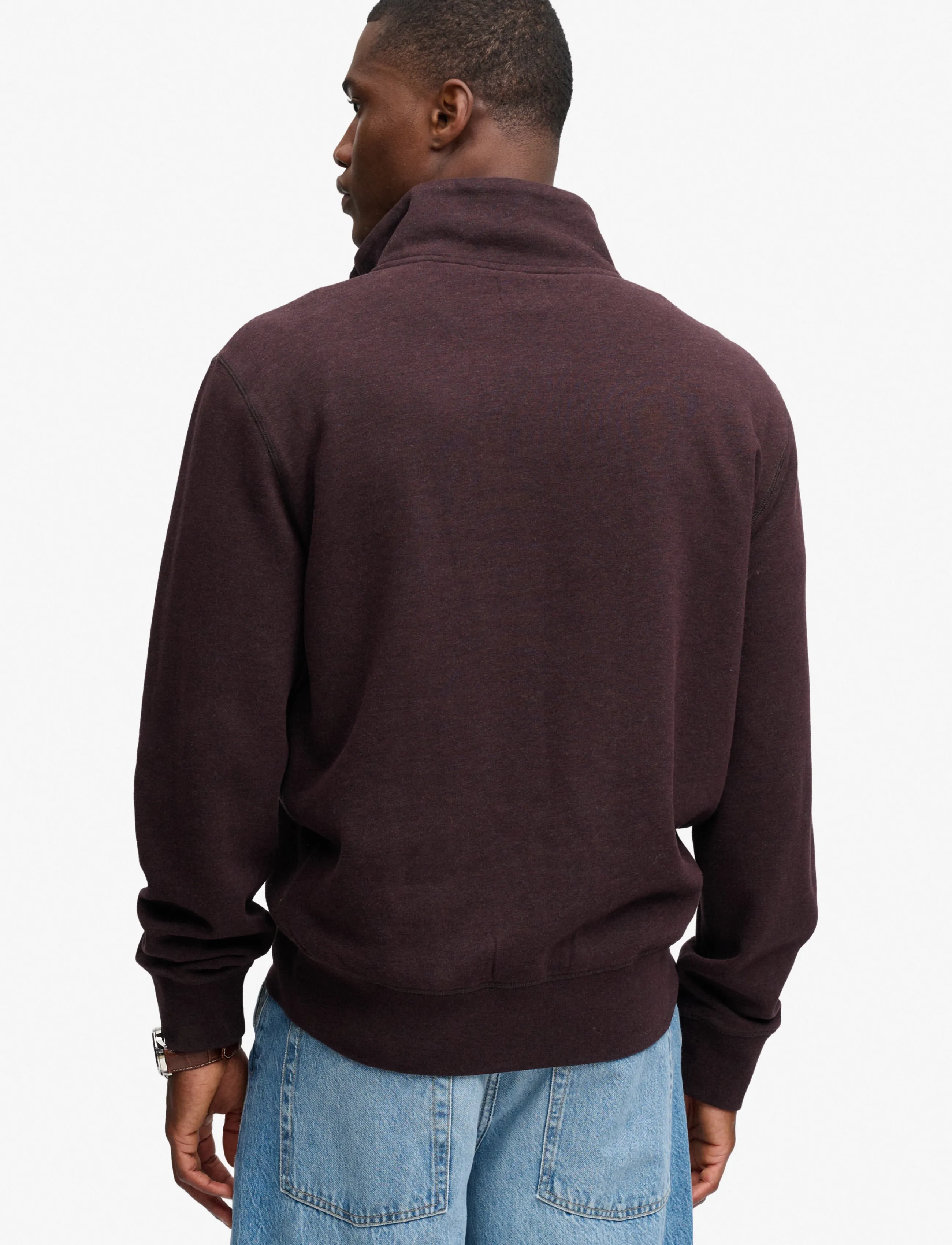 Superdry Essential Serif Logo Half Zip herr – bild 6