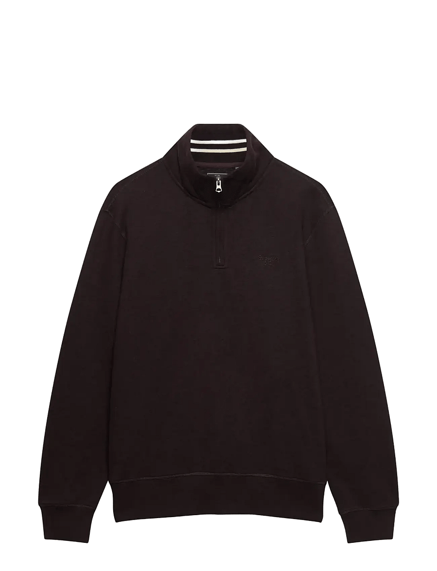 Superdry - ESSENTIAL SERIF LOGO HALF ZIP - sweatshirts - heritage port marl - 2