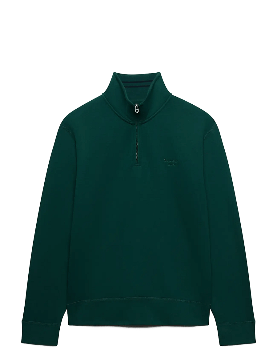 Superdry - ESSENTIAL SERIF LOGO HALF ZIP - halfzip strik - varsity green - 1