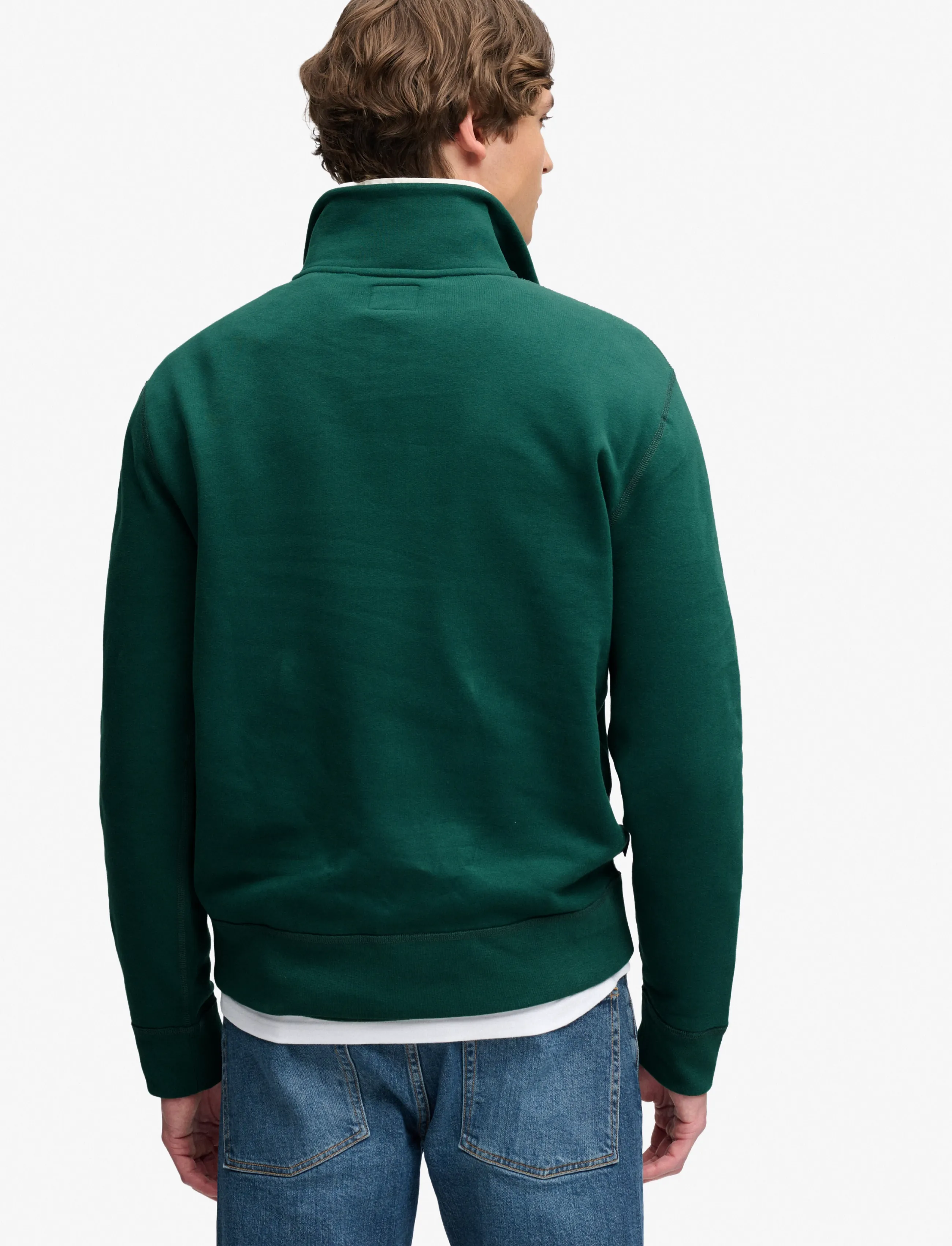 Superdry - ESSENTIAL SERIF LOGO HALF ZIP - halfzip strik - varsity green - 3