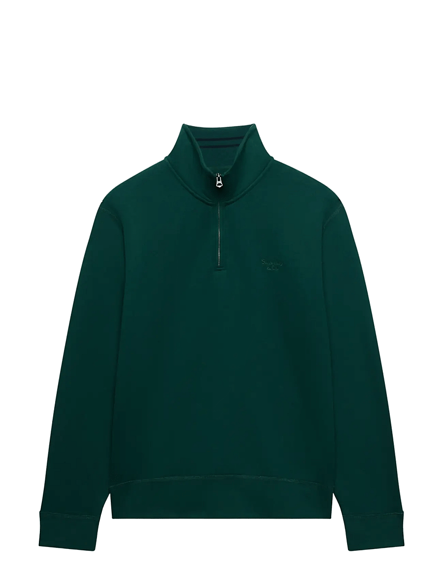 Superdry - ESSENTIAL SERIF LOGO HALF ZIP - halfzip strik - varsity green - 2