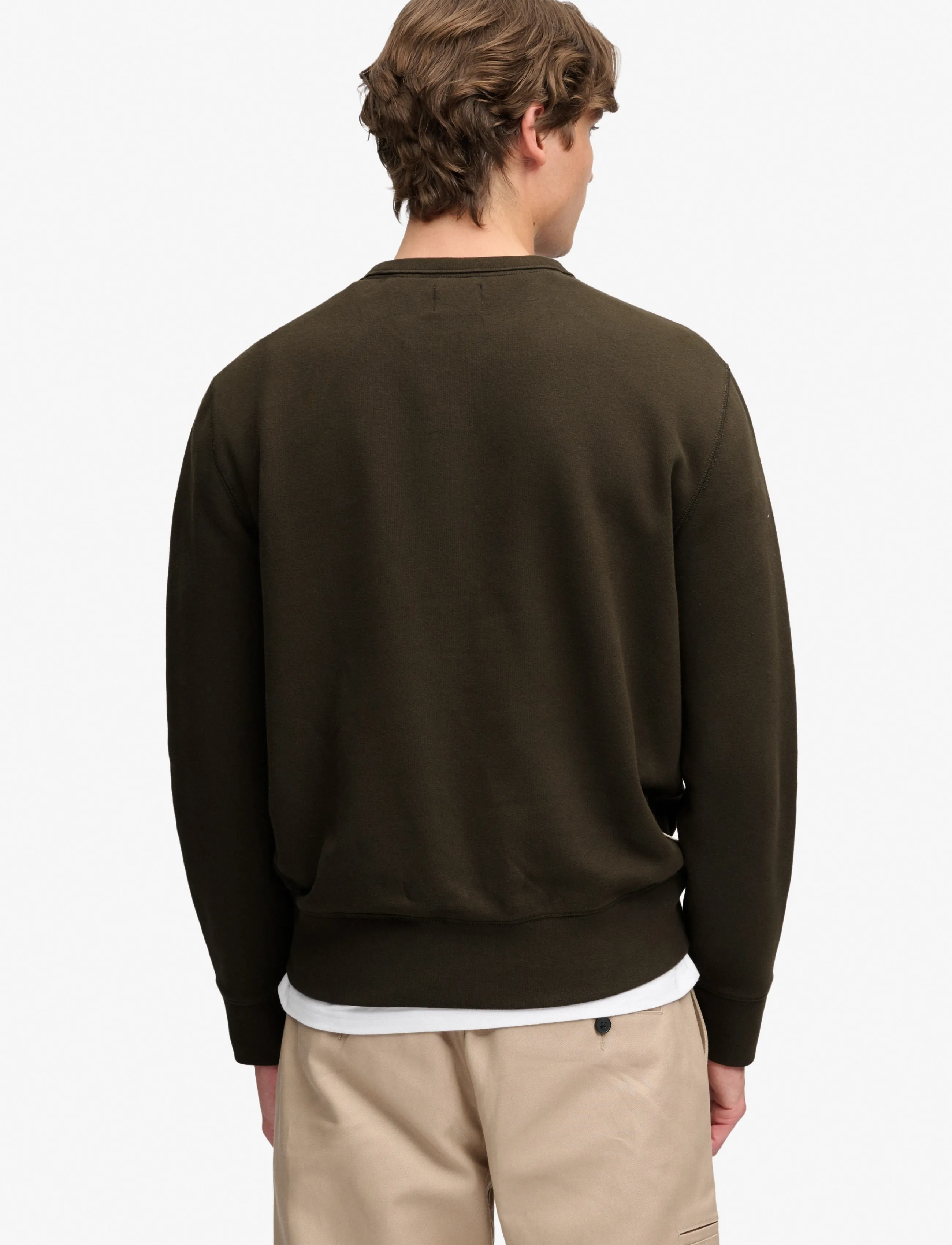 Superdry - ESSENTIAL STACKED LOGO CREW - sweatshirts - dark grey green - 5