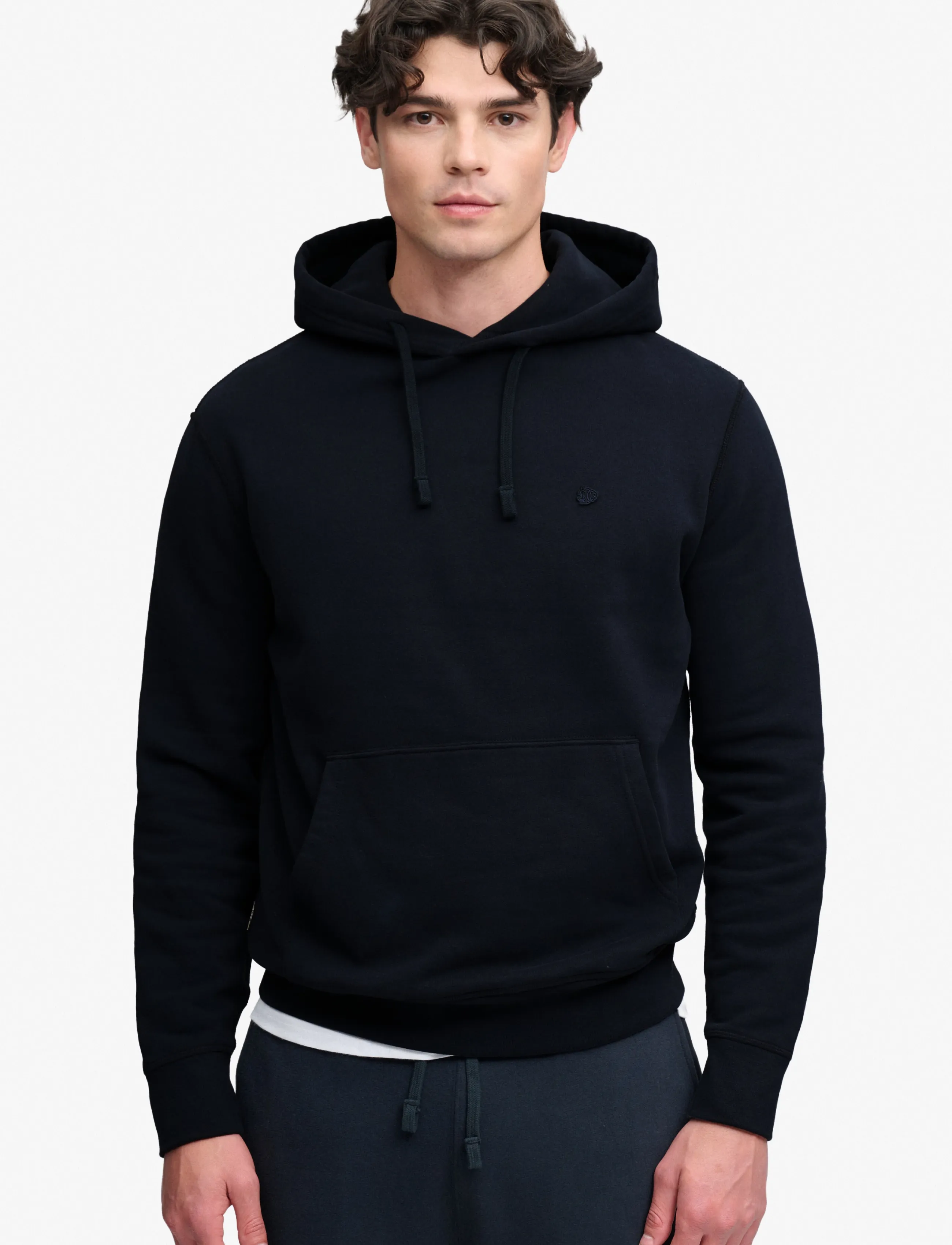 Superdry ESSENTIAL SDCO LOGO HOOD - Hoodies - DARK NAVY / navy