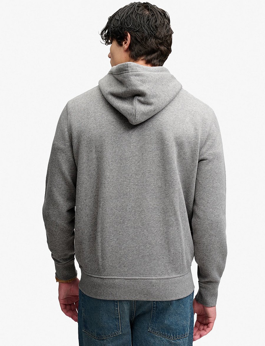 Superdry - ESSENTIAL SDCO LOGO HOOD - kapuutsiga pusad - dark vintage grey marl - 3