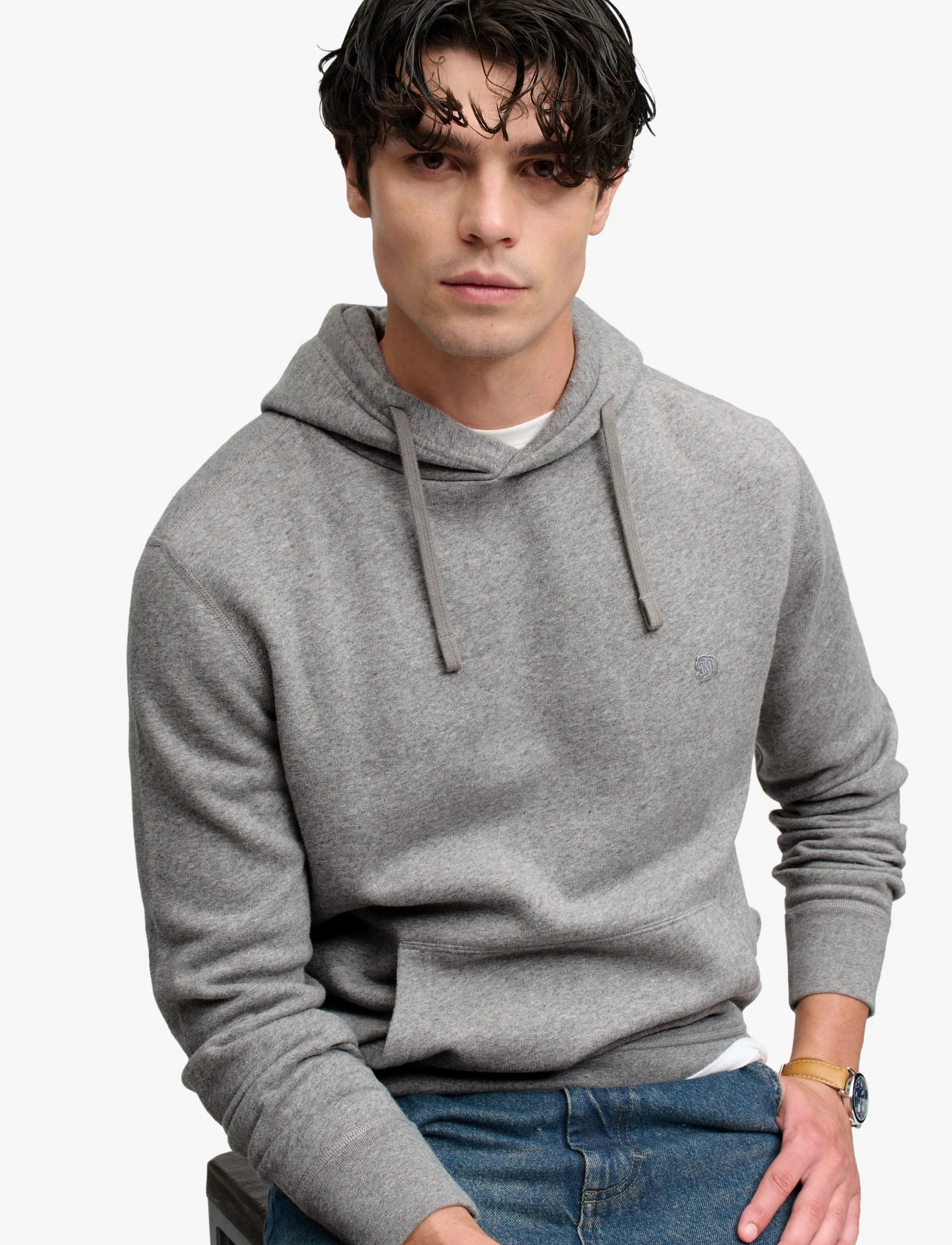 Superdry Essential Sdco Logo Hood hoodies herr – bild 4