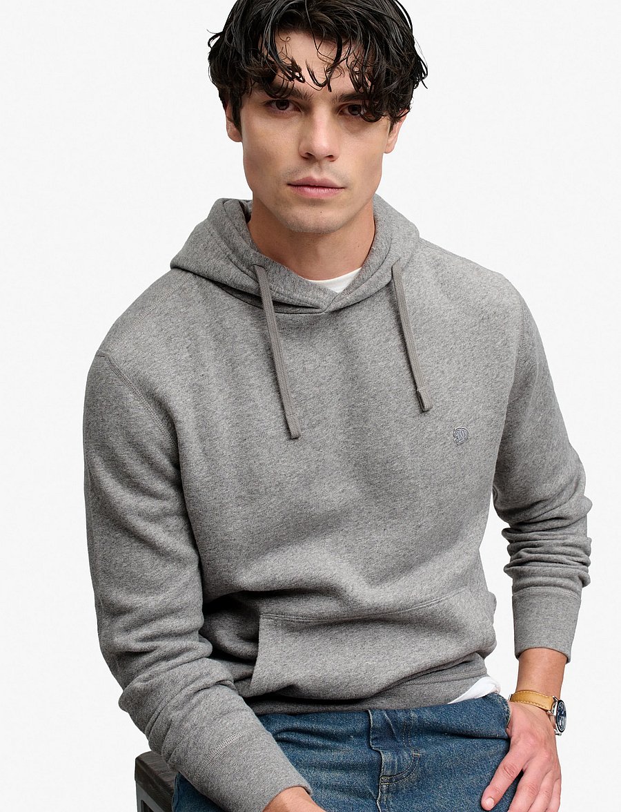 Superdry - ESSENTIAL SDCO LOGO HOOD - kapuutsiga pusad - dark vintage grey marl - 5