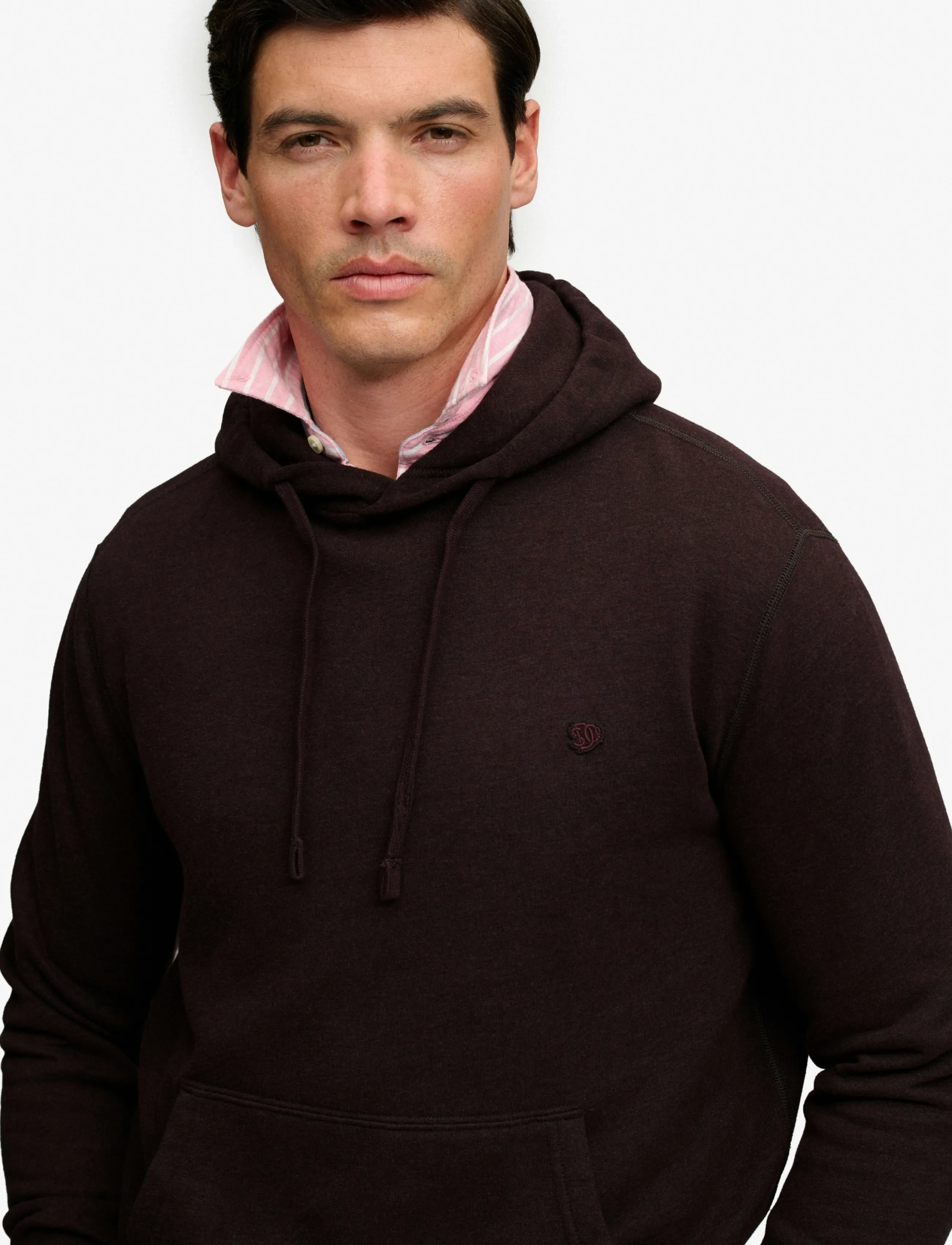 Superdry - ESSENTIAL SDCO LOGO HOOD - hoodies - heritage port marl - 2