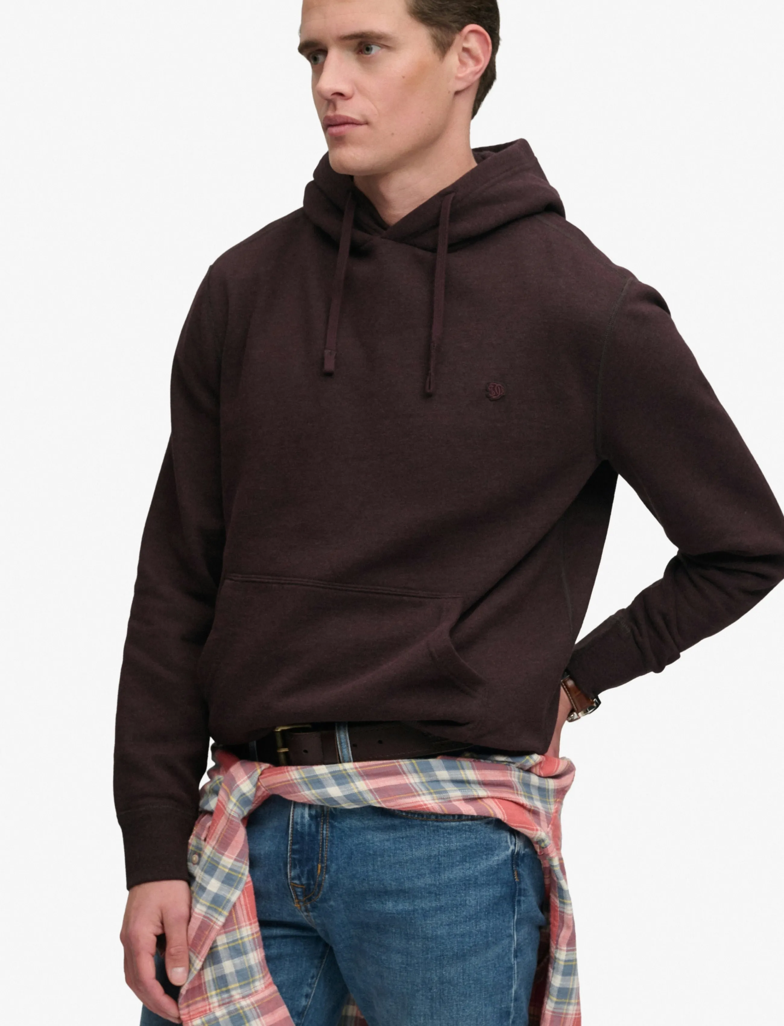 Superdry - ESSENTIAL SDCO LOGO HOOD - hoodies - heritage port marl - 3