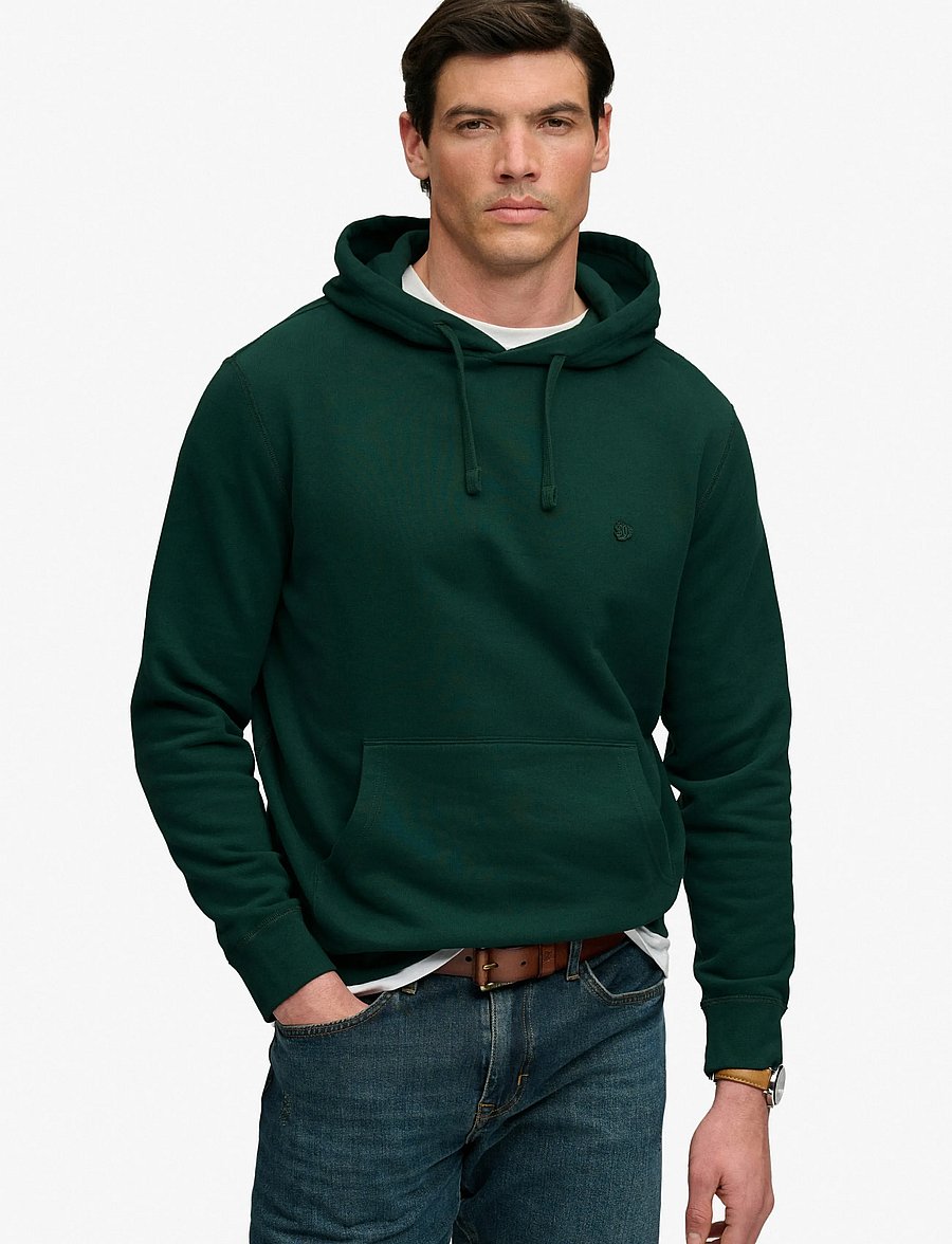 Superdry - ESSENTIAL SDCO LOGO HOOD - kapuutsiga pusad - varsity green - 0