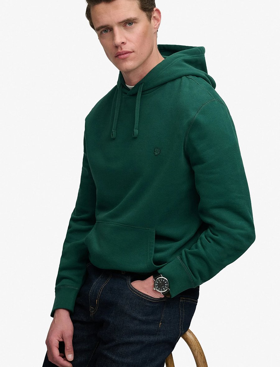 Superdry - ESSENTIAL SDCO LOGO HOOD - kapuutsiga pusad - varsity green - 4