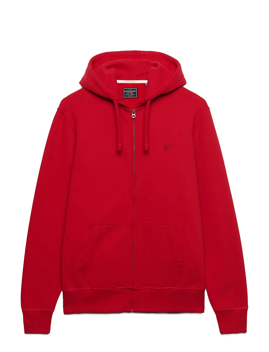Superdry - ESSENTIAL SDCO LOGO ZIPHOOD - kapuutsiga pusad - base red - 1