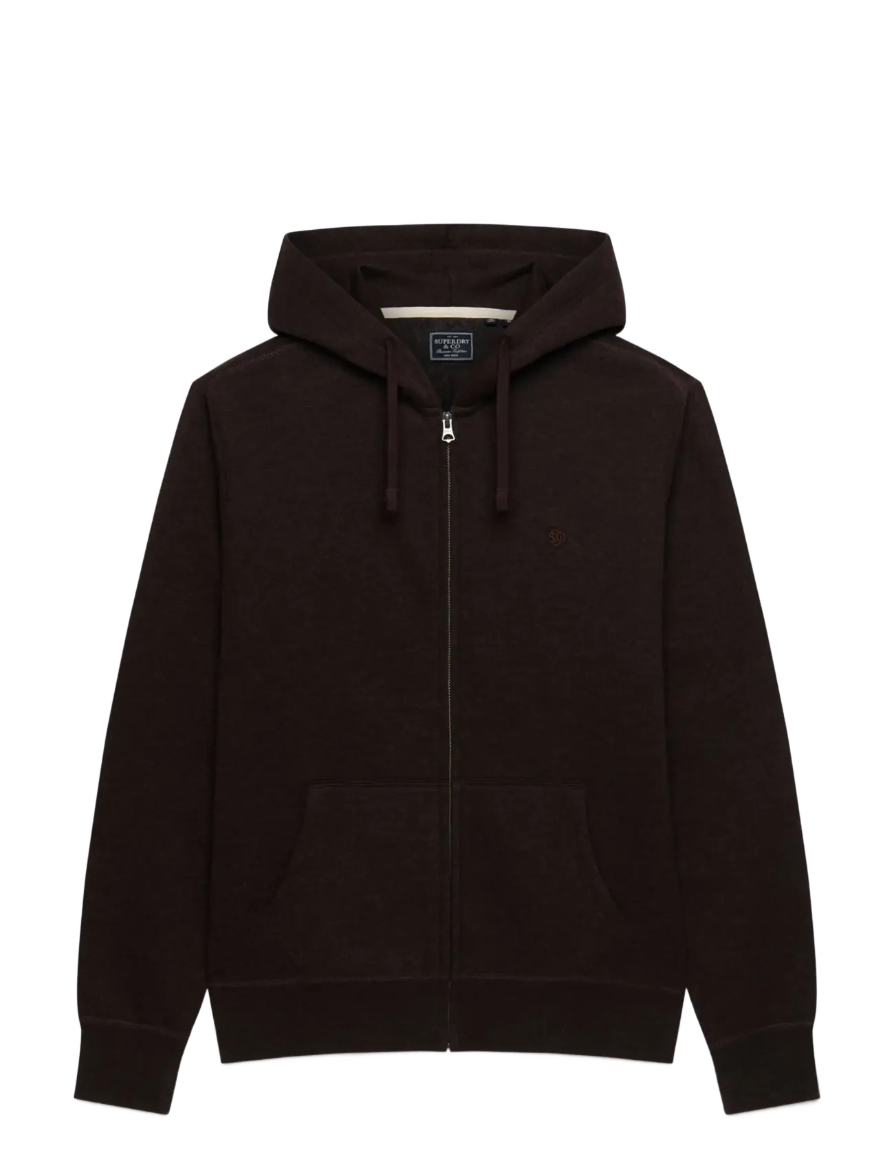 Superdry - ESSENTIAL SDCO LOGO ZIPHOOD - hoodies - heritage port marl - 1