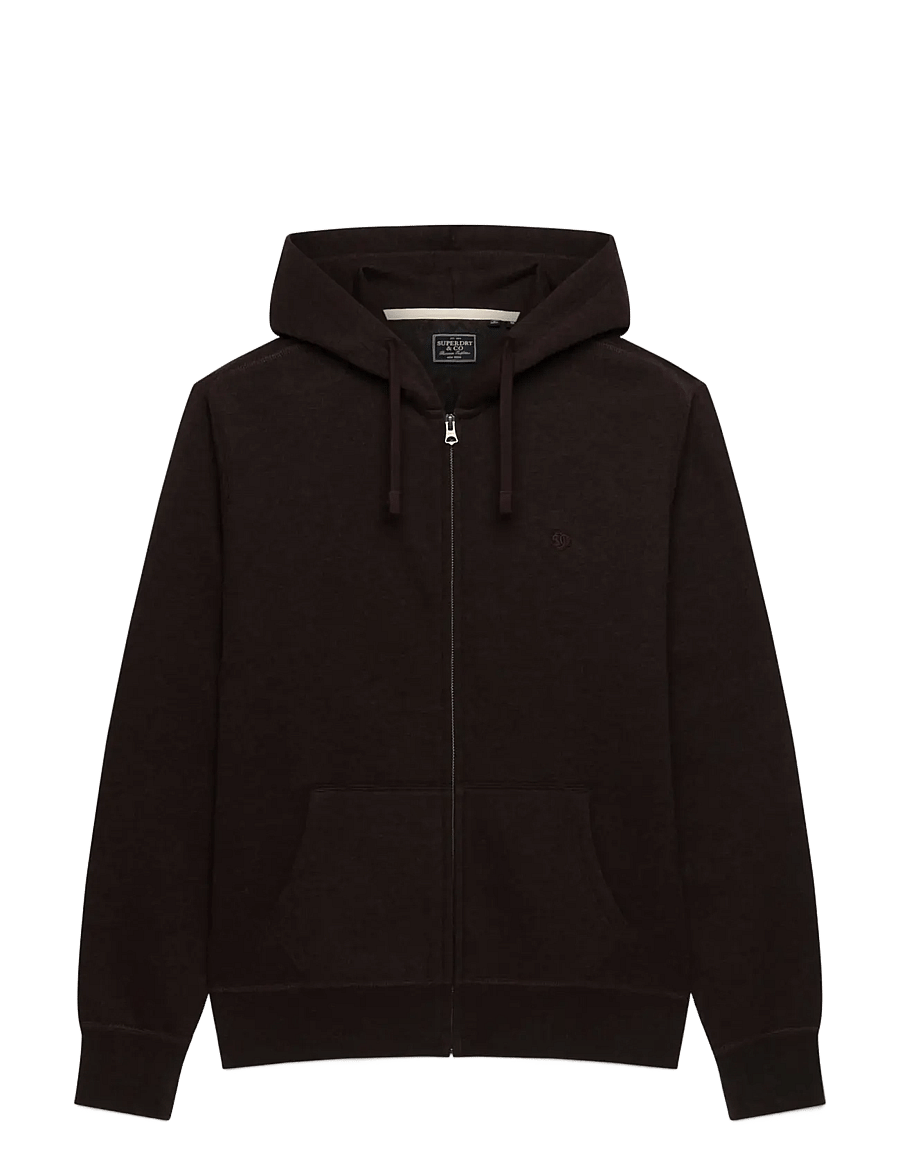 Superdry - ESSENTIAL SDCO LOGO ZIPHOOD - kapuzenpullover - heritage port marl - 1
