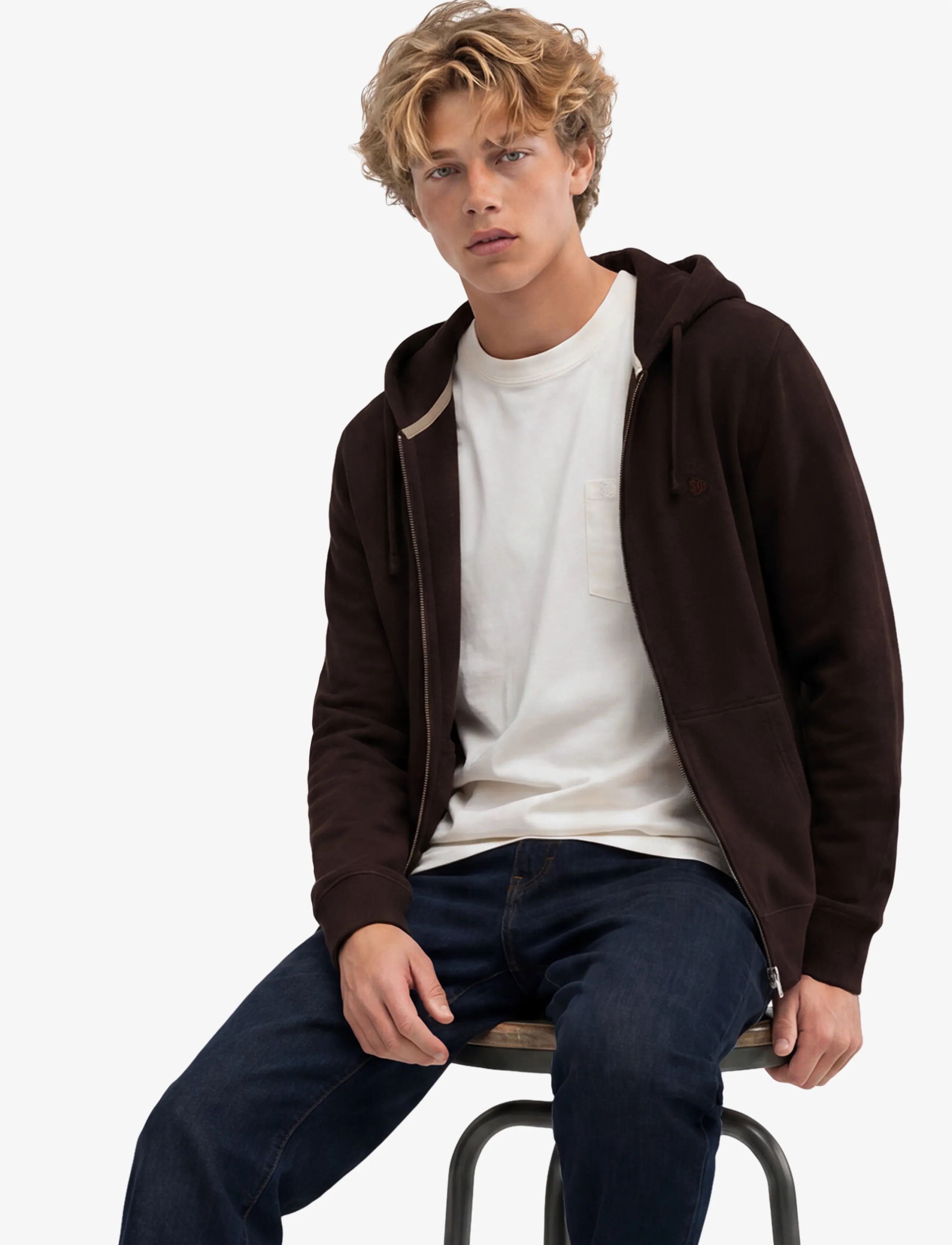 Superdry - ESSENTIAL SDCO LOGO ZIPHOOD - hoodies - heritage port marl - 4