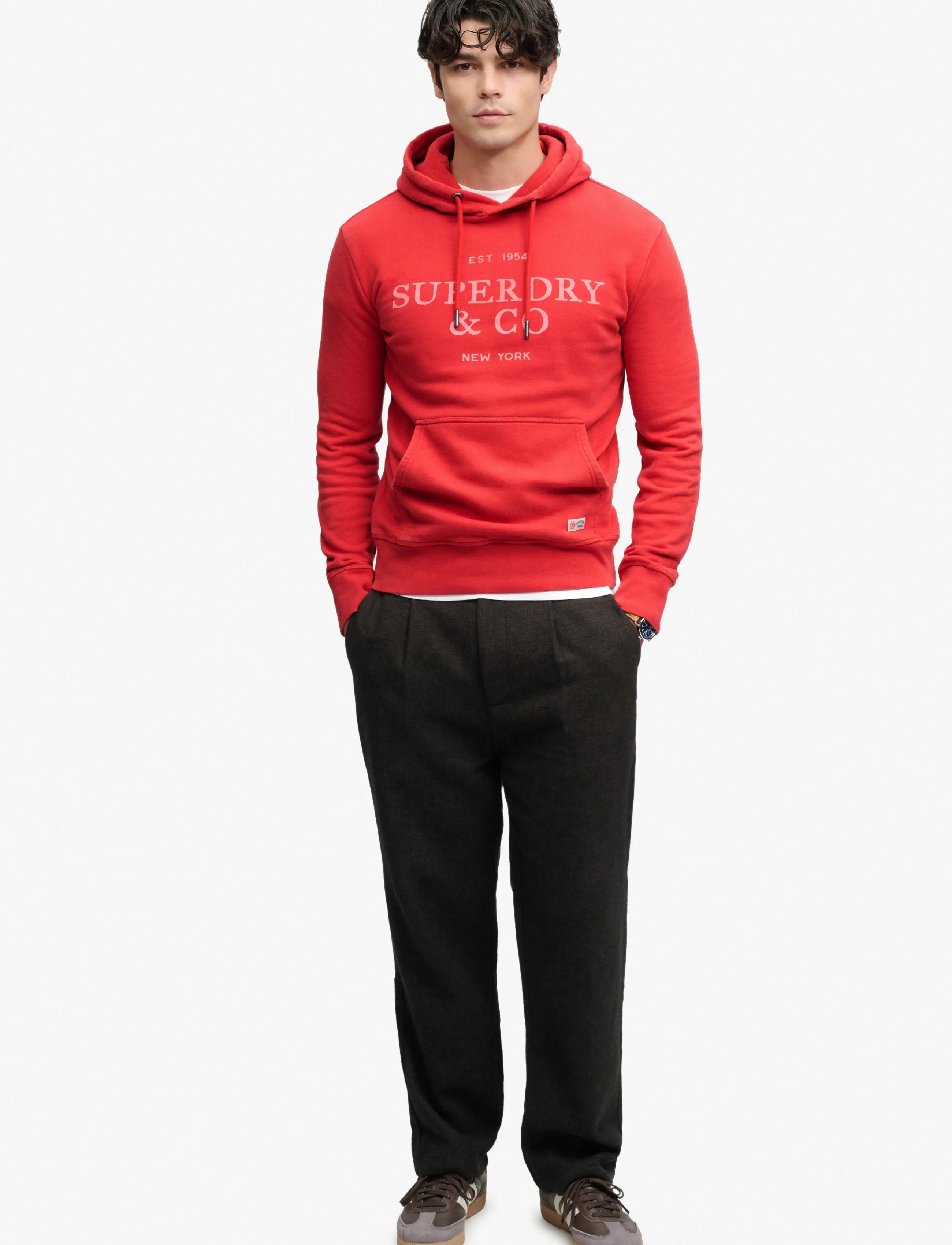 Superdry 1954 Company Relaxed Hood hoodies herr – bild 5