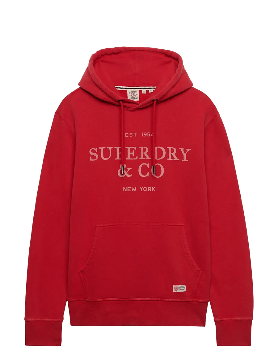 Superdry - 1954 COMPANY RELAXED HOOD - kapuzenpullover - base red - 2