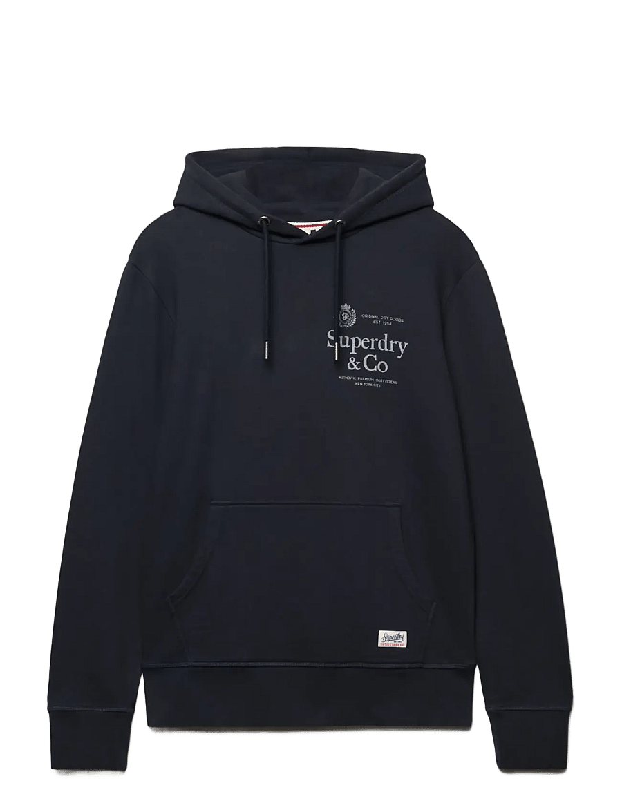 Superdry - 1954 COMPANY RELAXED HOOD - hoodies - dark navy - 1