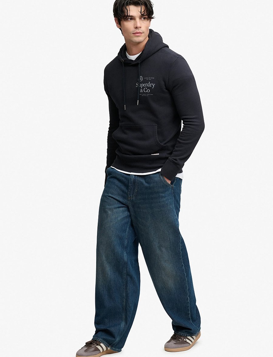 Superdry - 1954 COMPANY RELAXED HOOD - hoodies - dark navy - 5