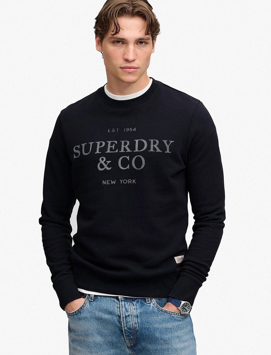 Superdry - 1954 COMPANY RELAXED SWEAT - sweatshirts - dark navy - 0