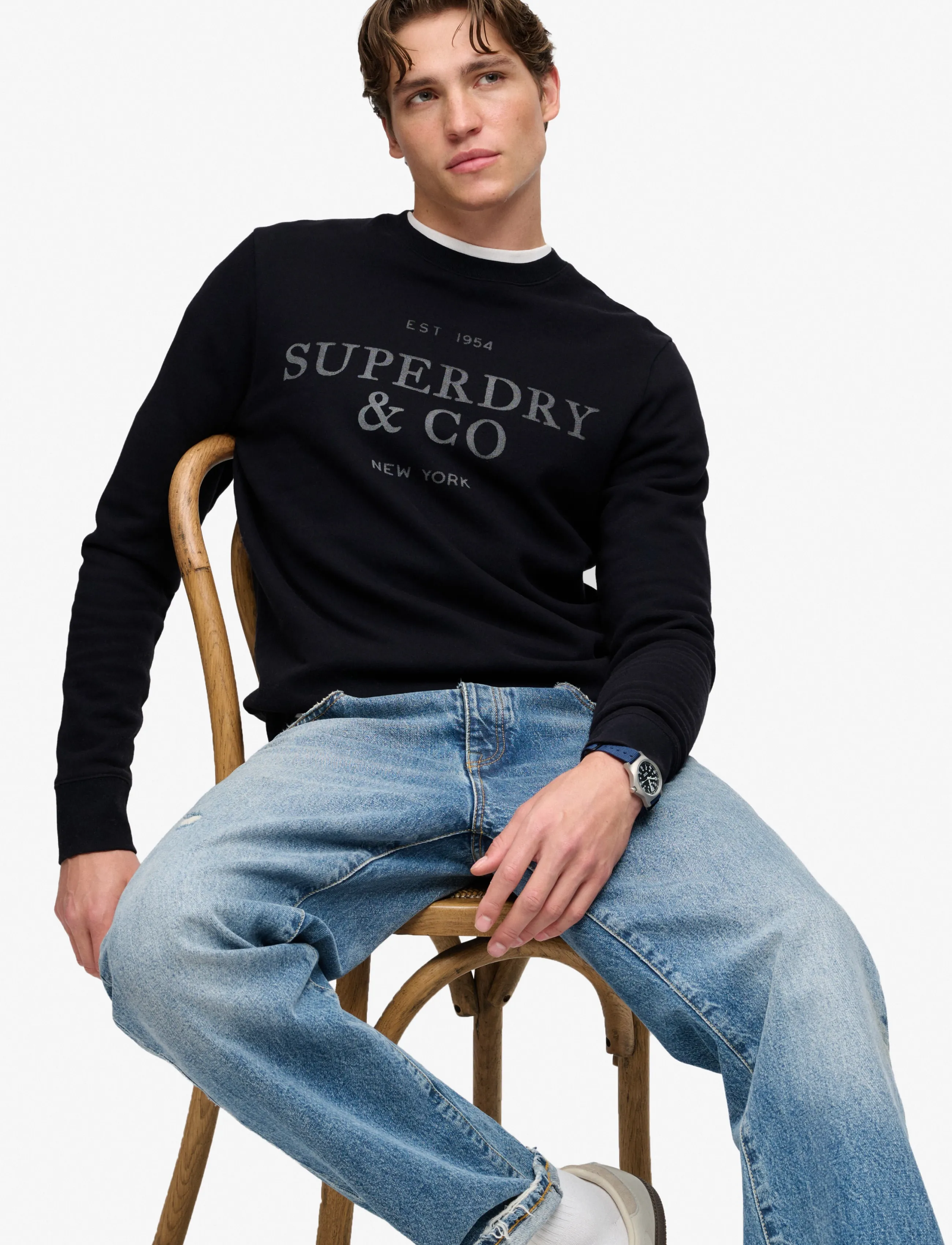 Superdry - 1954 COMPANY RELAXED SWEAT - sweatshirts - dark navy - 5
