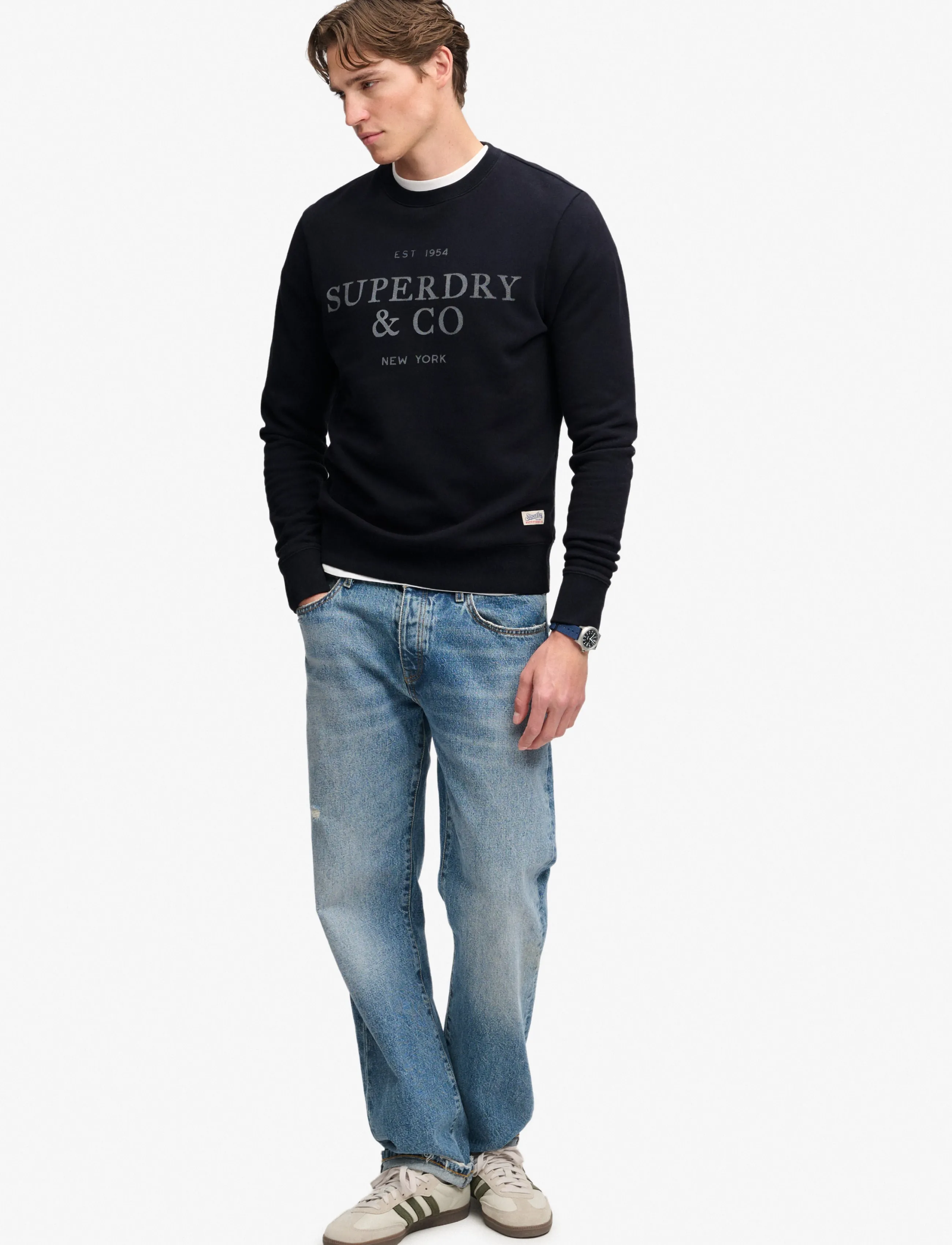 Superdry Sweatshirt 1954 Company Relaxed herr – bild 7