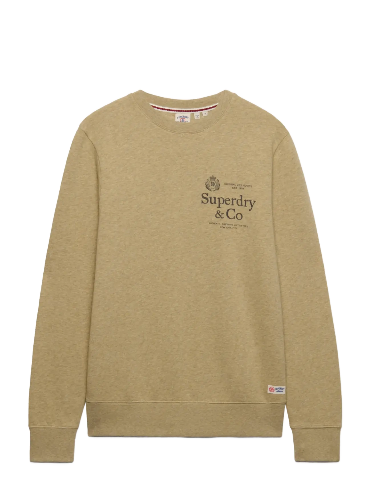 Superdry - 1954 COMPANY RELAXED SWEAT - kollektioner - pumice stone beige marl - 1