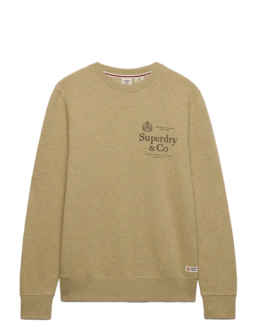 Superdry - 1954 COMPANY RELAXED SWEAT - kollektioner - pumice stone beige marl - 1