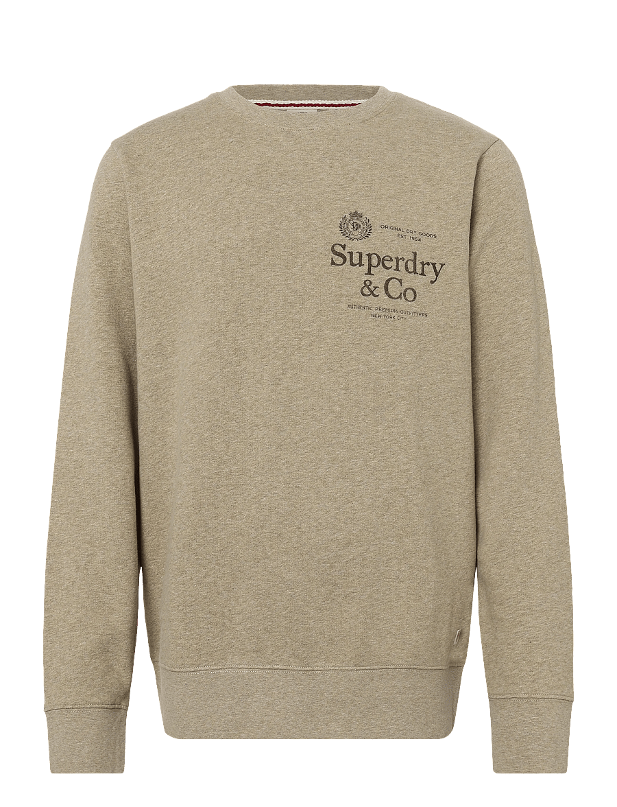 Superdry - 1954 COMPANY RELAXED SWEAT - sweatshirts - pumice stone beige marl - 1