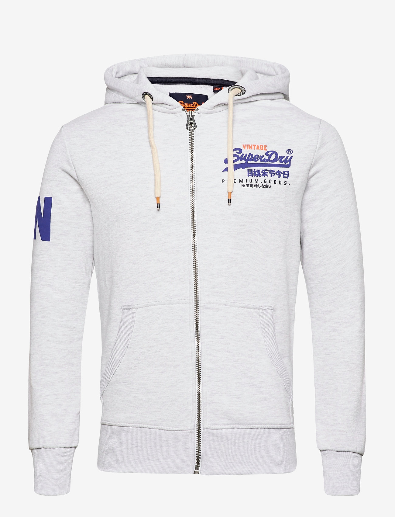 Superdry - PREMIUM GOODS LITE WEIGHT ZIPHOOD - ice marl - 0