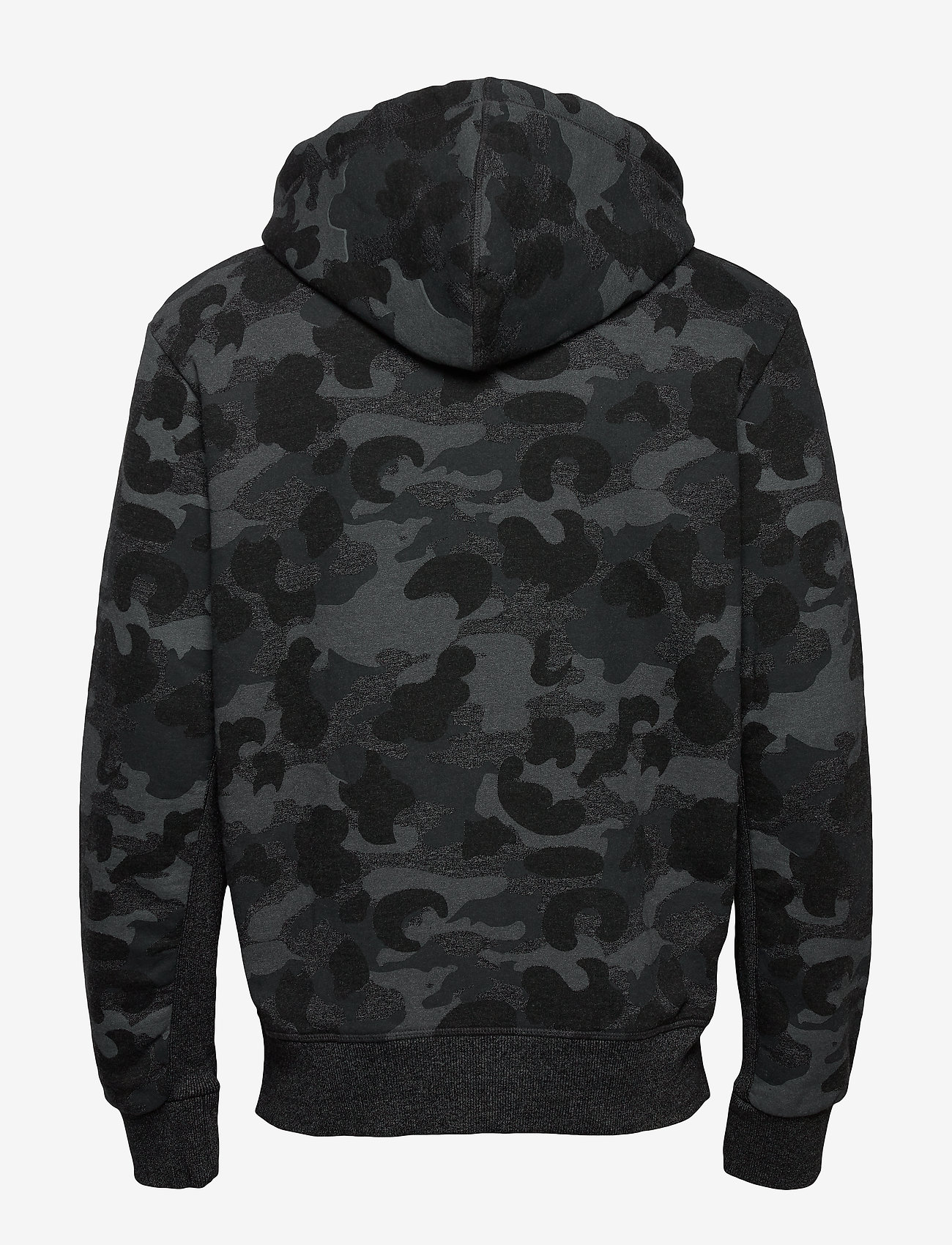 Superdry - VINTAGE LOGO CAMO PANEL ZIPHOOD - black grit - 1