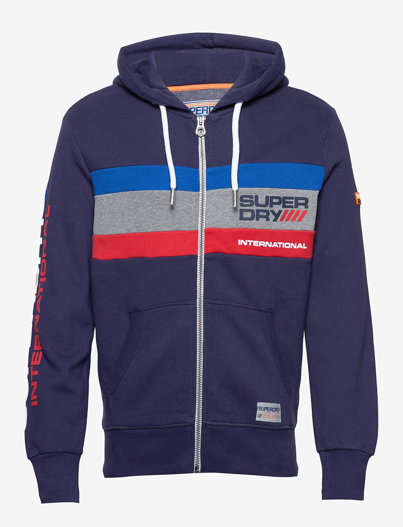 TROPHY TRI COLOUR ZIPHOOD - DARK TROPHY NAVY