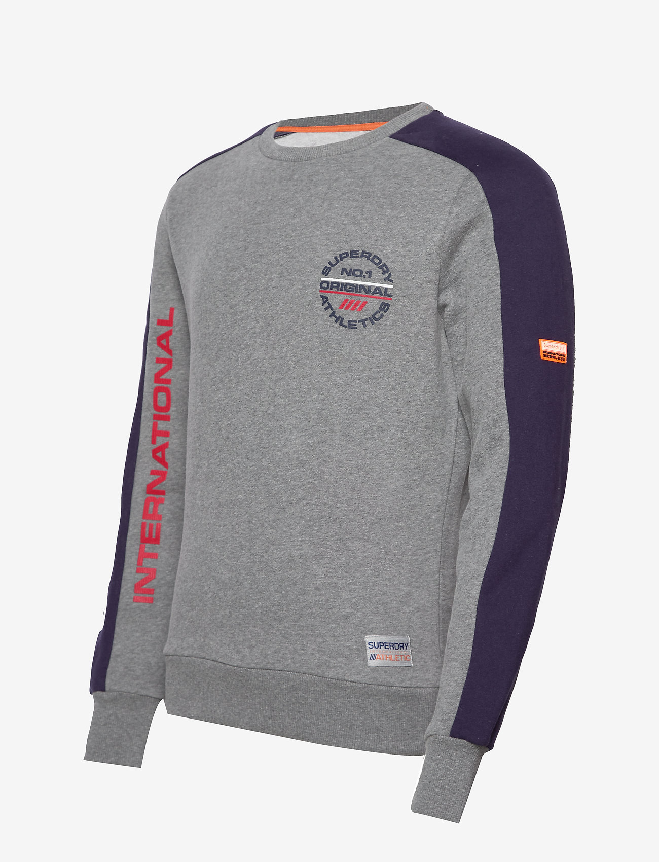 Superdry - TROPHY TRI COLOUR CREW - dark trophy grey marl - 2