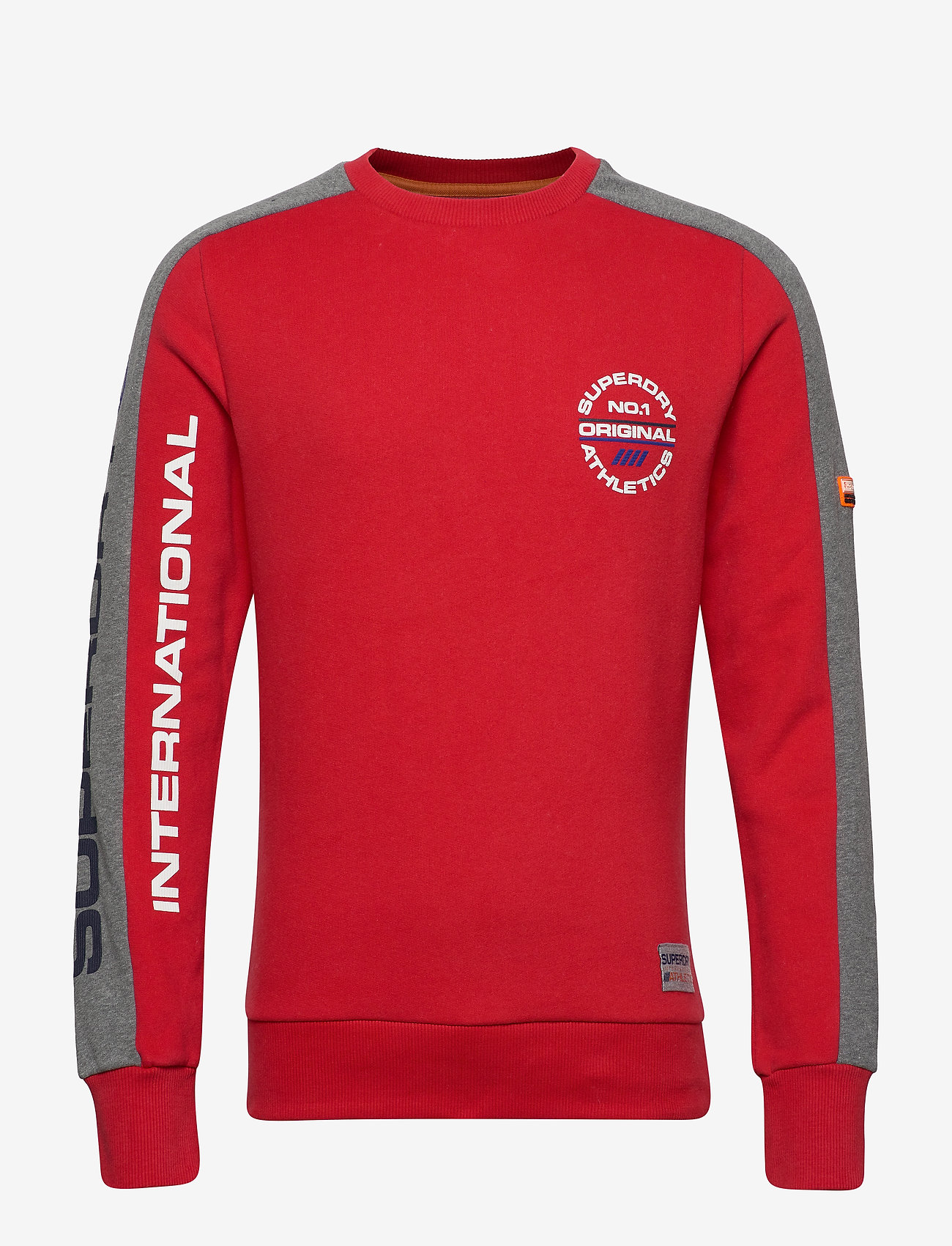 TROPHY TRI COLOUR CREW - SUPERDRY STADIUM RED