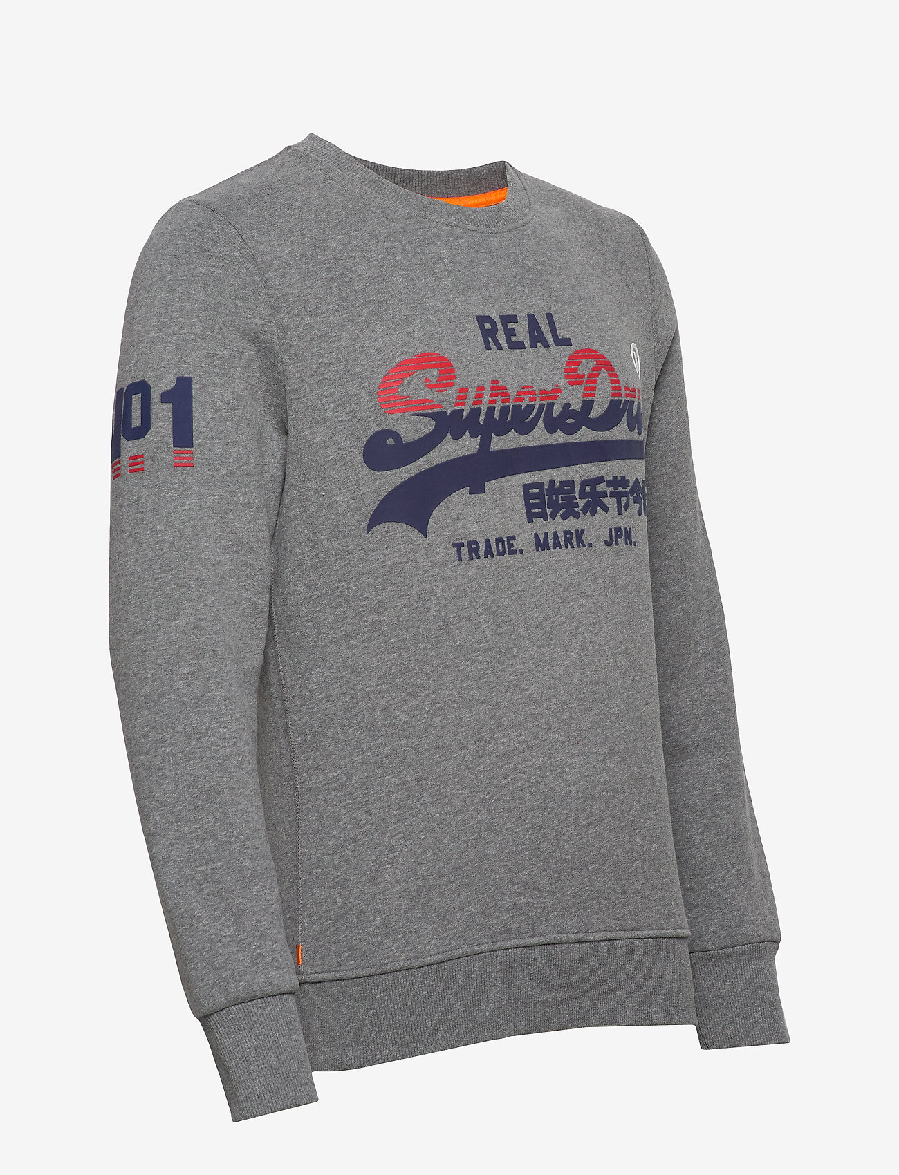 Superdry - VINTAGE LOGO TRI  CREW - dark trophy grey marl - 4