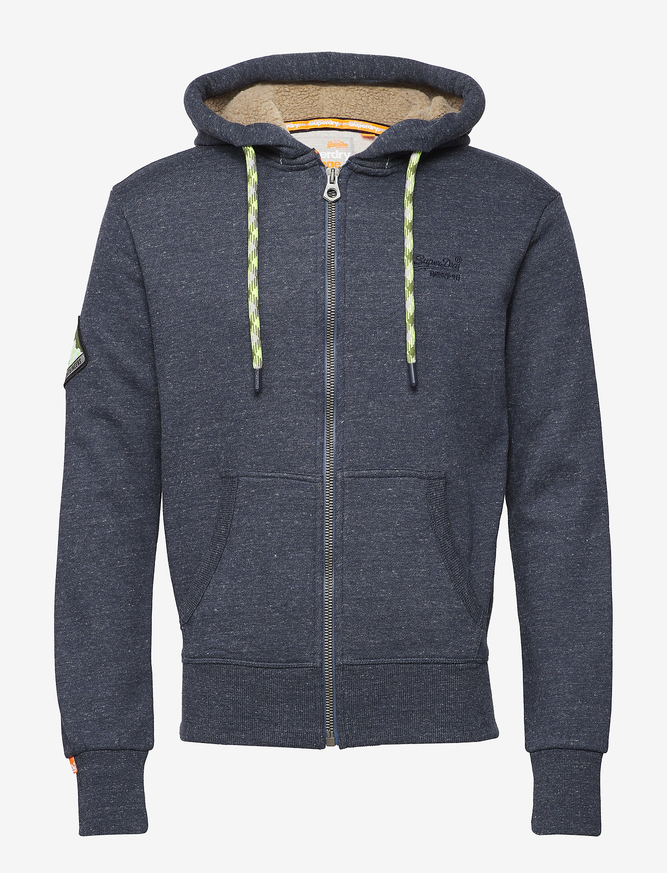 Superdry - ORANGE LABEL MOUNTAIN ZIPHOOD - deep lake space dye - 0