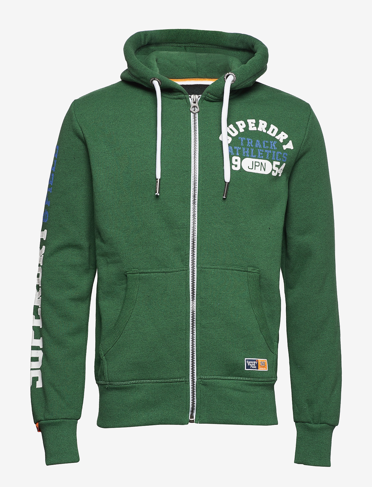 Superdry - TRACK & FIELD ZIPHOOD - bright midwest green grit - 0