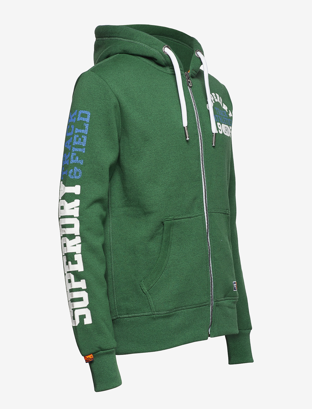 Superdry - TRACK & FIELD ZIPHOOD - bright midwest green grit - 2