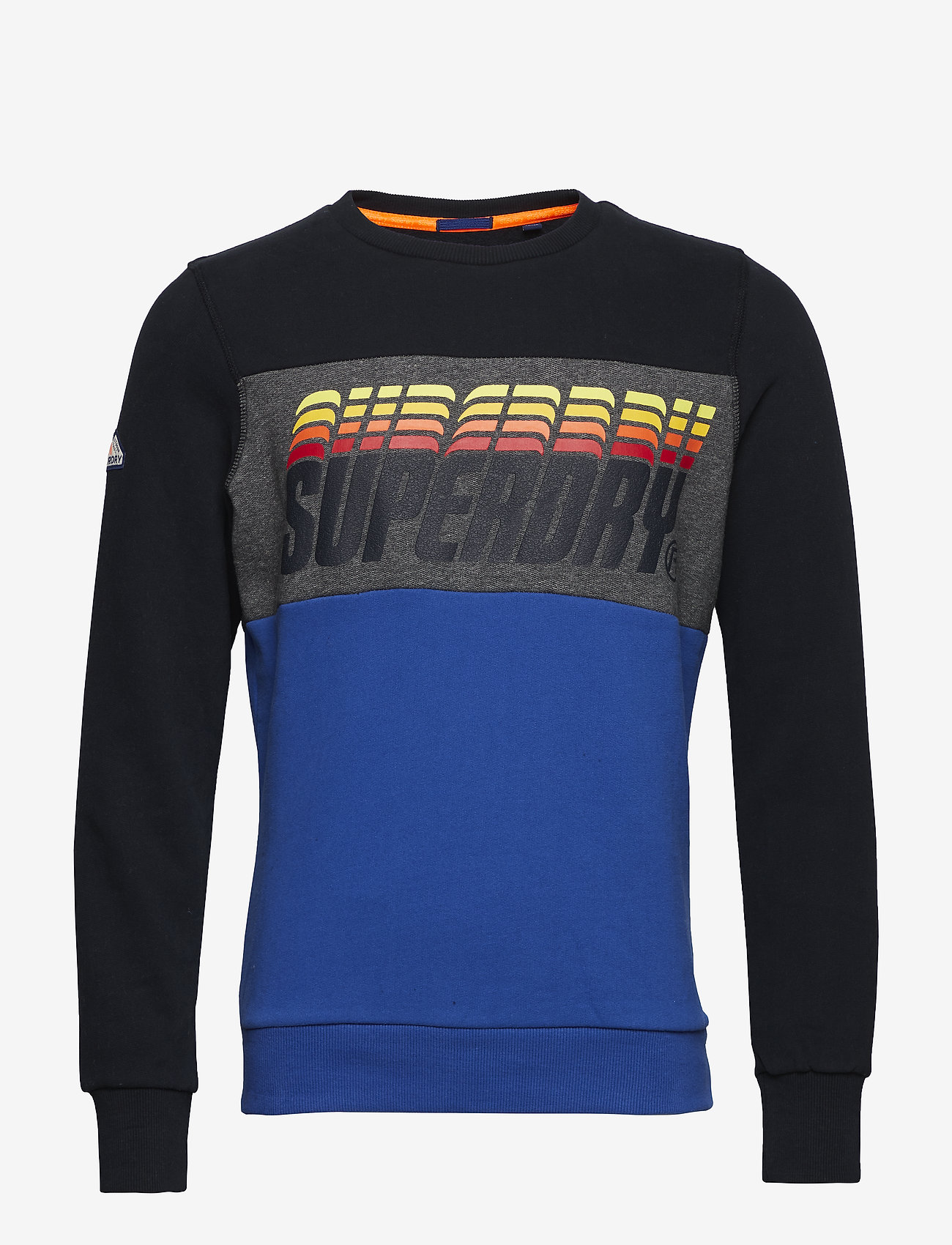 Superdry - TRIPLE DROP POP PANEL CREW - eclpsnvy/greybrdseye/mazrneblu - 0