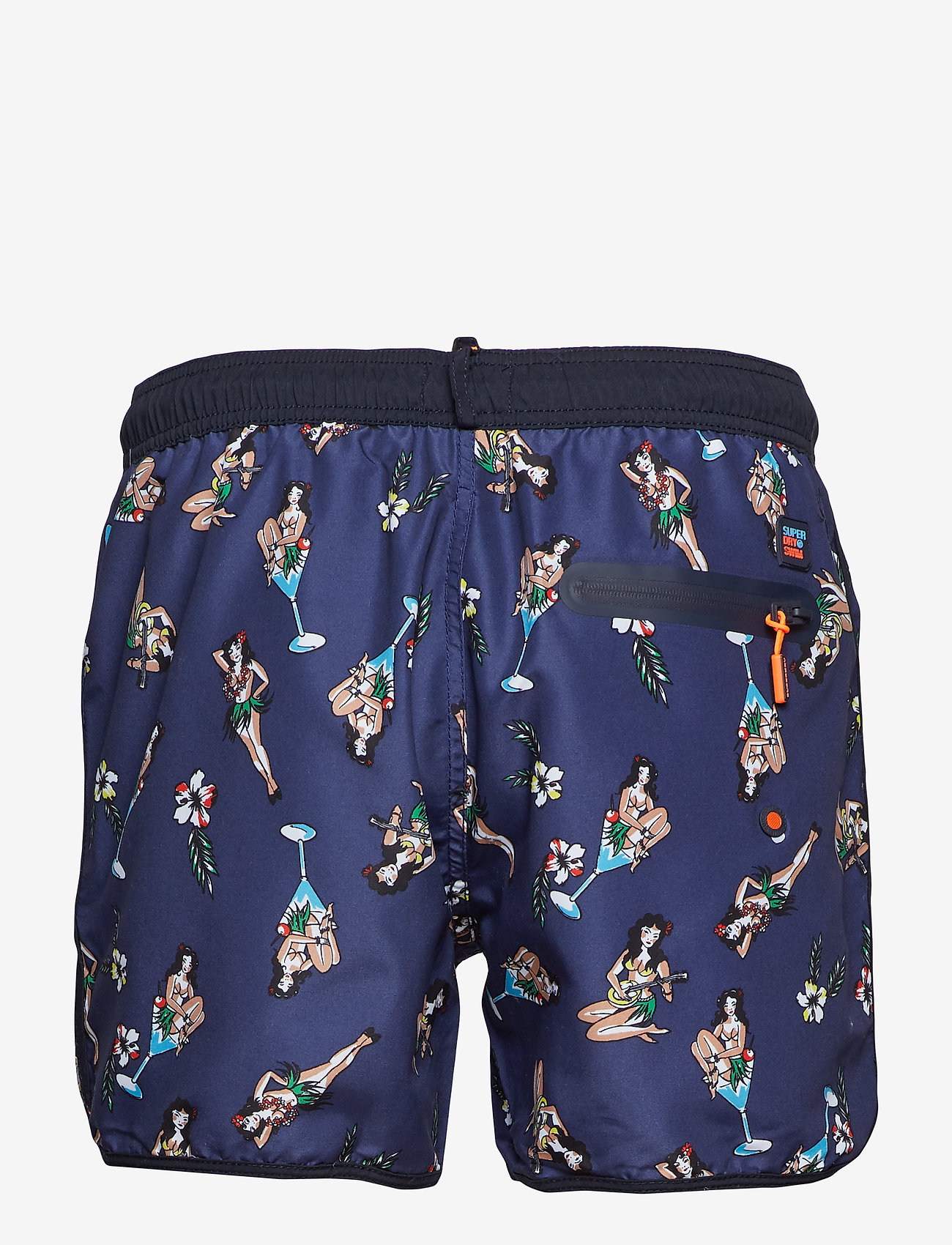 Superdry - ECHO RACER SWIM SHORT - navy hula girls aop - 1