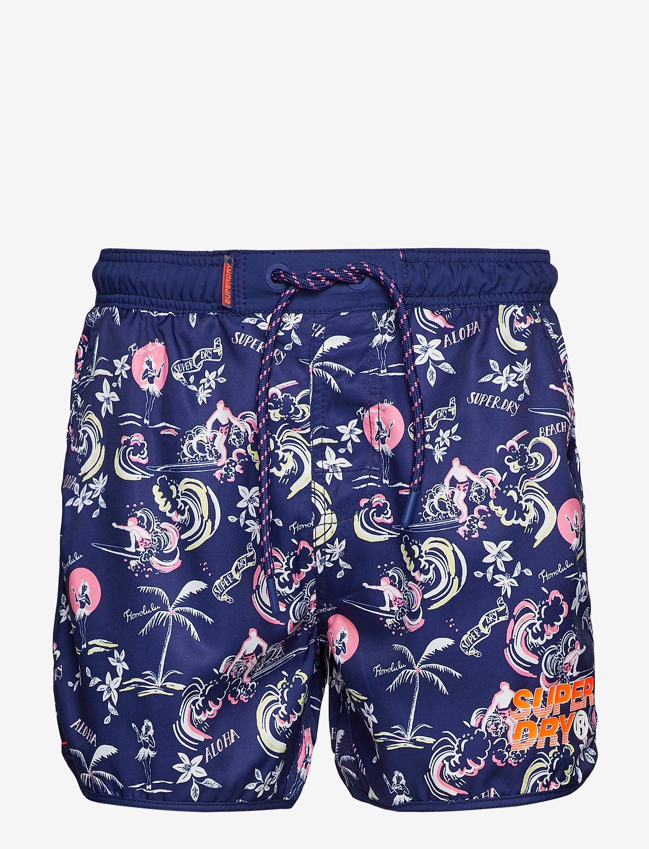 ECHO RACER SWIM SHORT - VINTAGE BEACH AOP